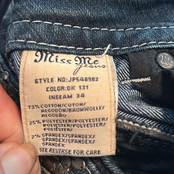 Miss Me Jeans Flap Pocket Boot Size 25 - Picture 9 of 12